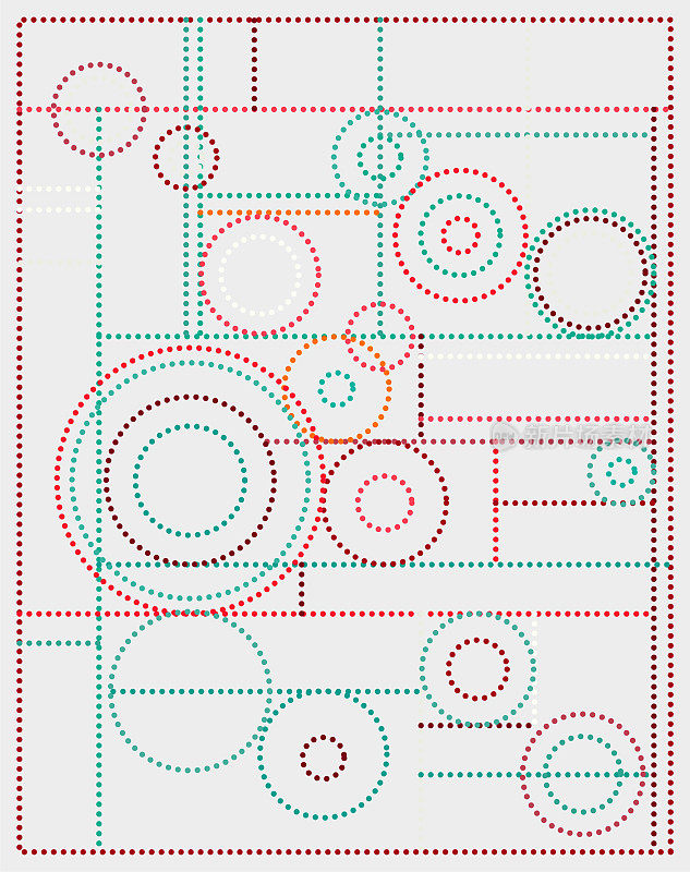 抽象色彩圆点图案海报材料背景