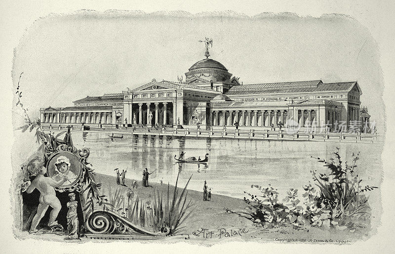美国建筑，芝加哥世界博览会艺术宫，1893年，19世纪