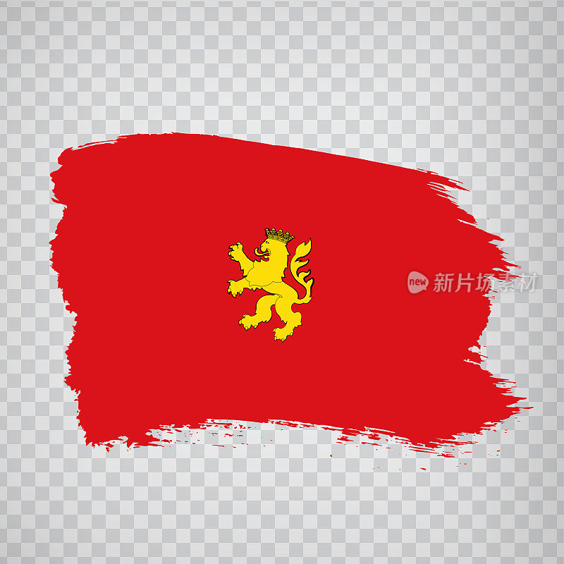 萨拉戈萨的旗帜刷笔画。旗帜萨拉戈萨是首都阿拉贡的透明背景为您的网站设计，应用程序，用户界面。西班牙。EPS10