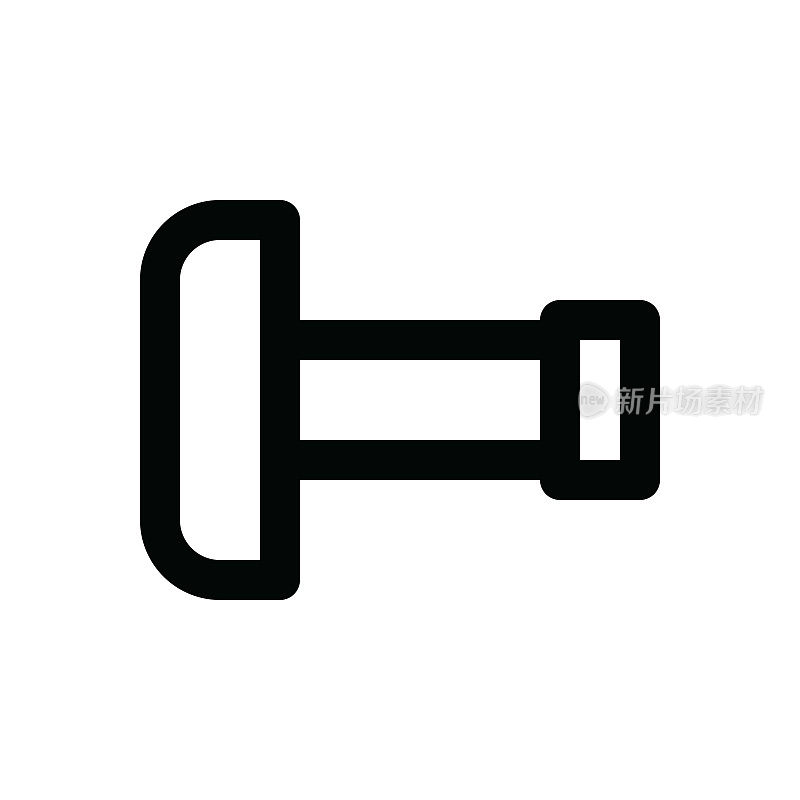 设备细线图标-可编辑笔画