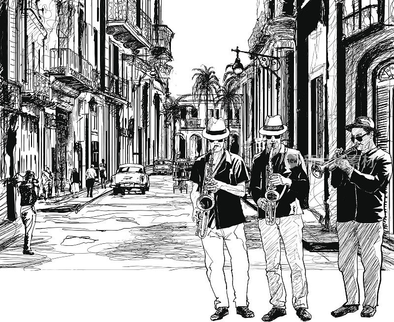 古巴的爵士乐队