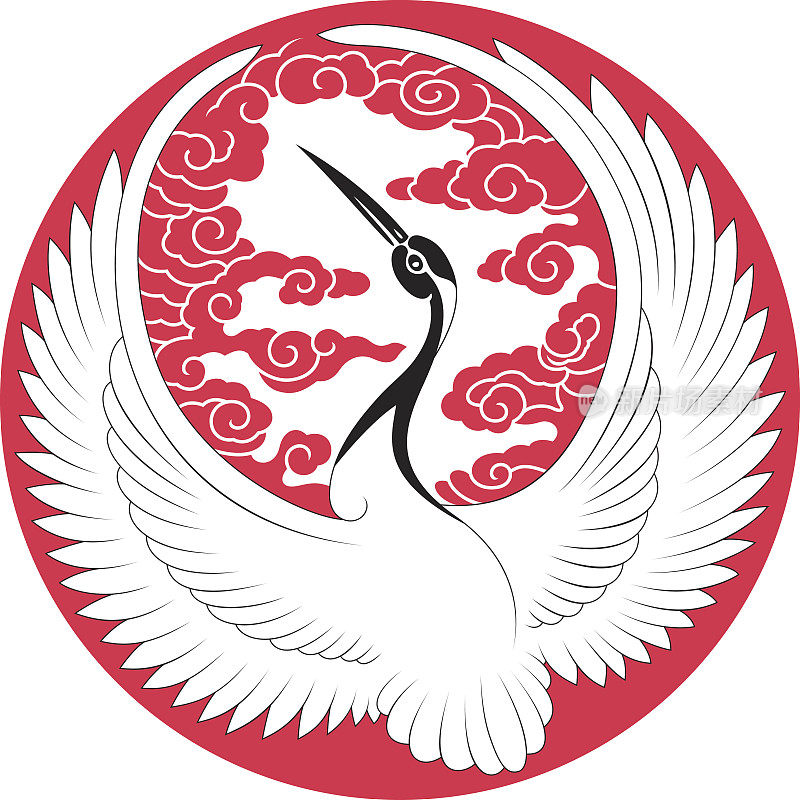 中国传统鹤纹