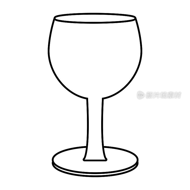 玻璃杯子孤立