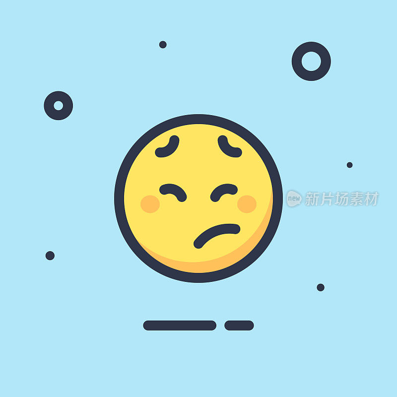 Emoticon平面设计颜色背景