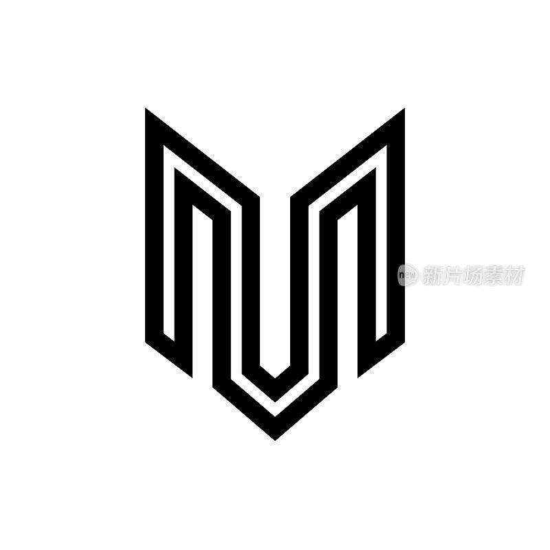 字母M标志