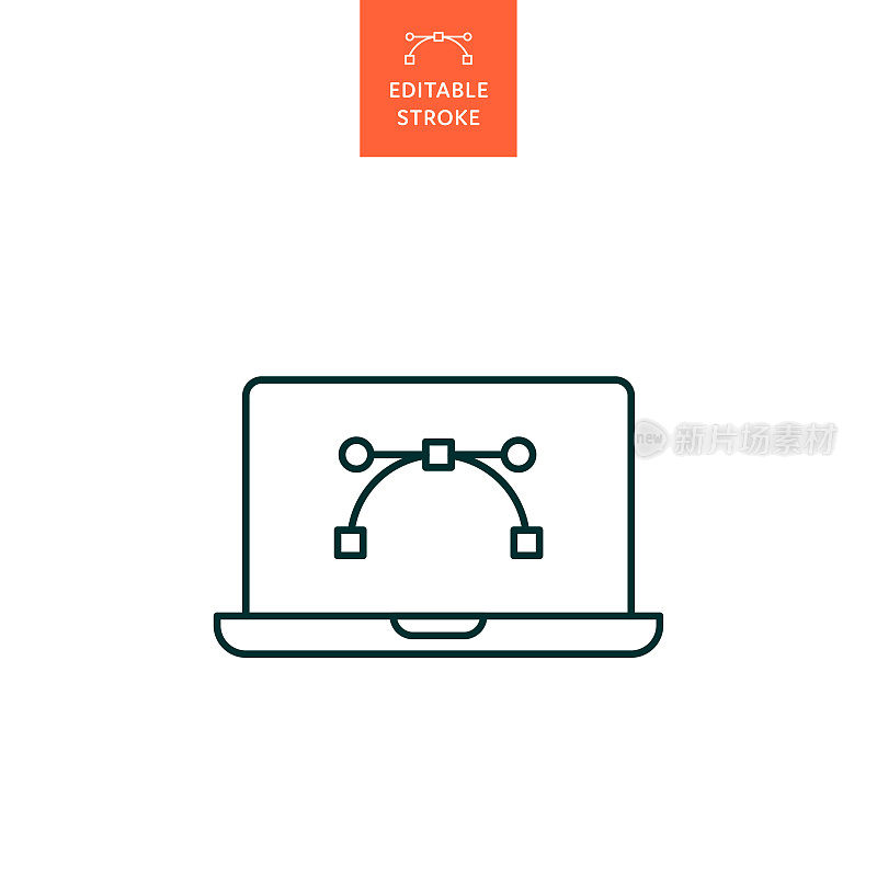具有可编辑笔画的图形设计线条图标。Icon适用于网页设计、移动应用、UI、UX和GUI设计。