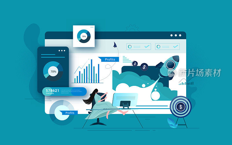 商业女性和成功的财务策略