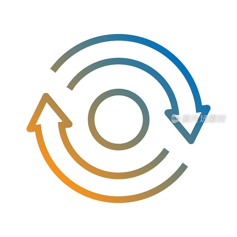 重新加载线条图标,轮廓向量符号