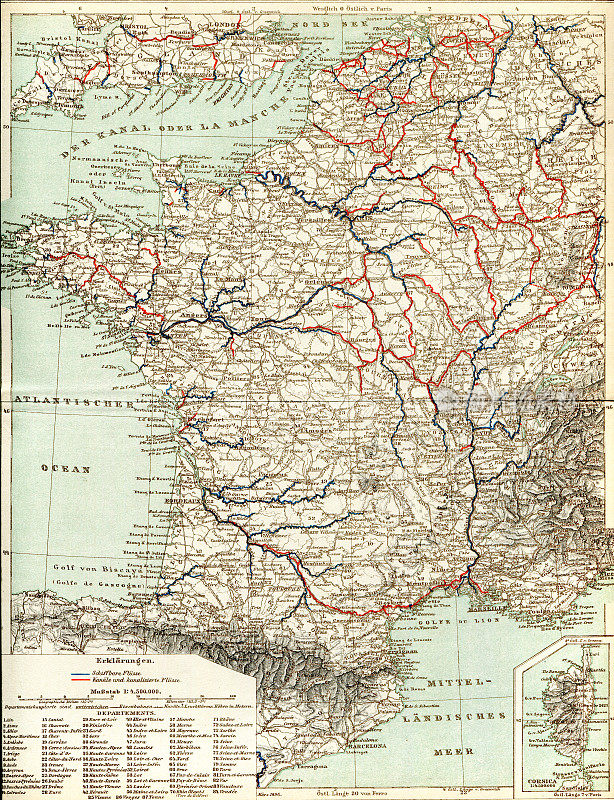 1897年法国地图