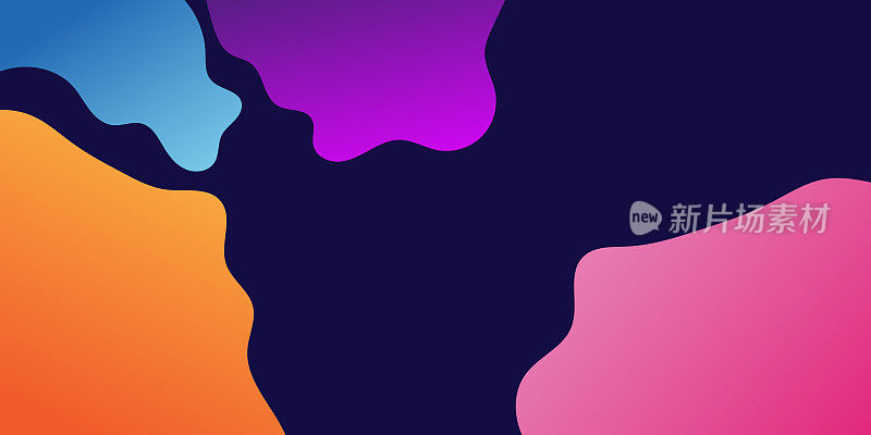 现代液体梯度颜色抽象背景