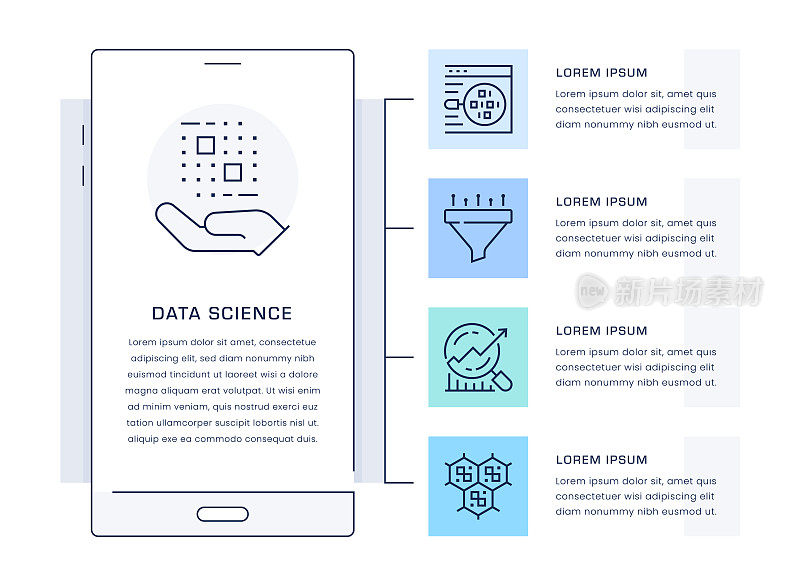 数据科学信息图设计模板