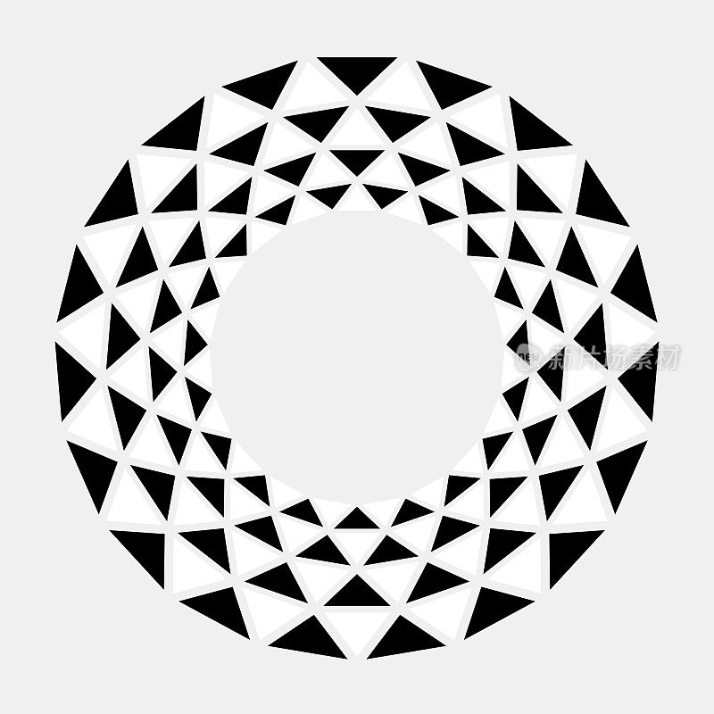 圆形格子三角形