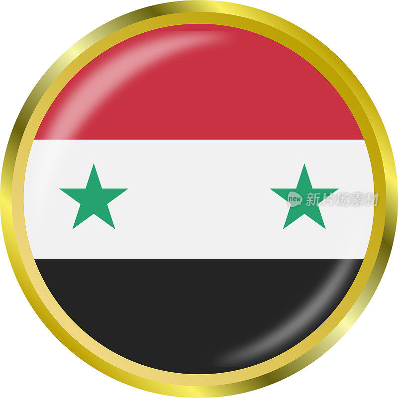 叙利亚国旗图标矢量说明材料