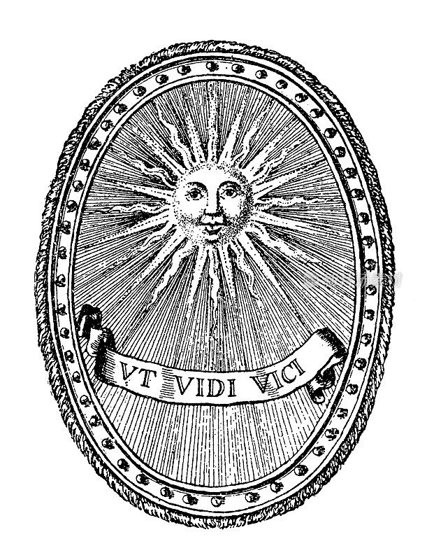 法国路易十四的太阳王徽章
