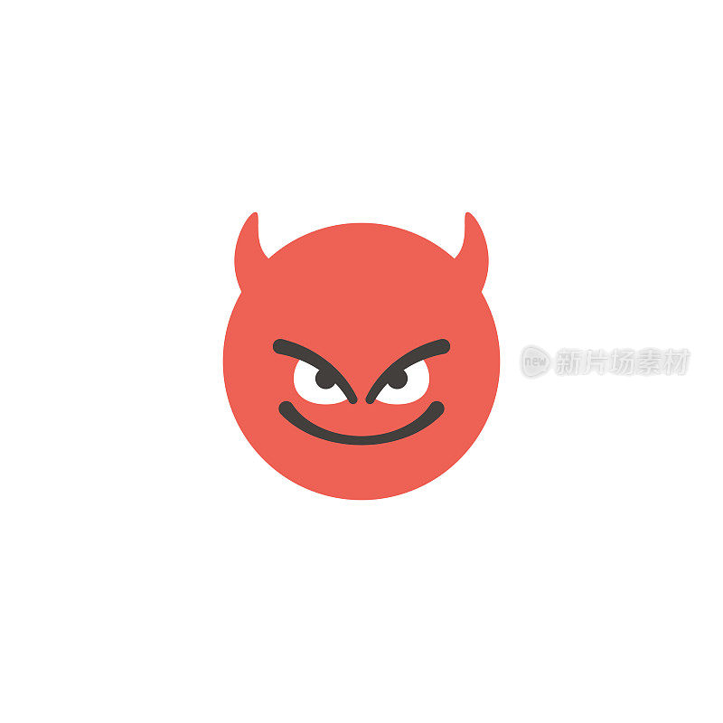 Emoticon大脸平面设计风格