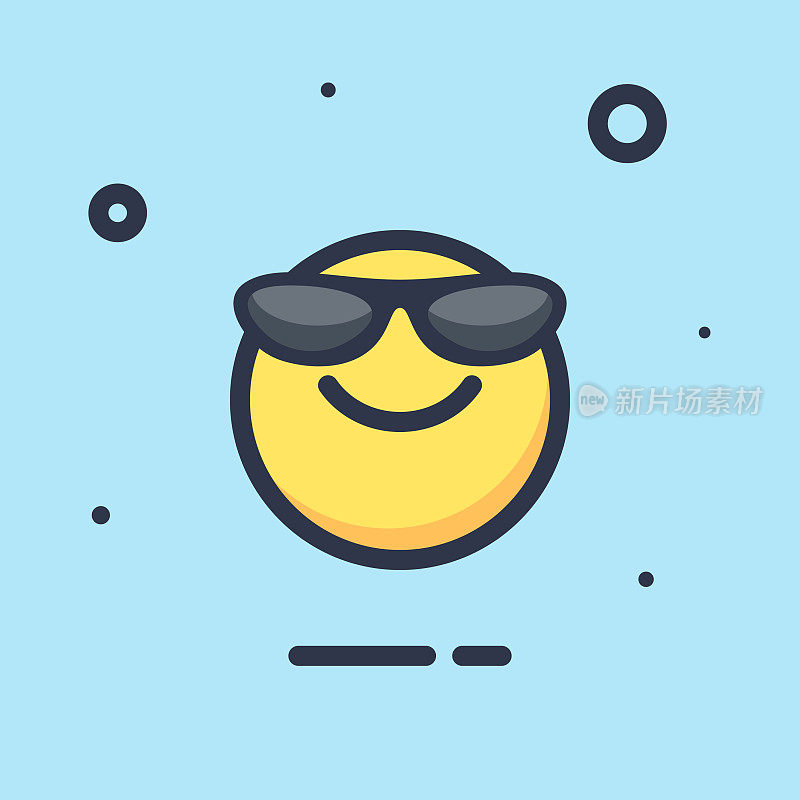 Emoticon平面设计颜色背景