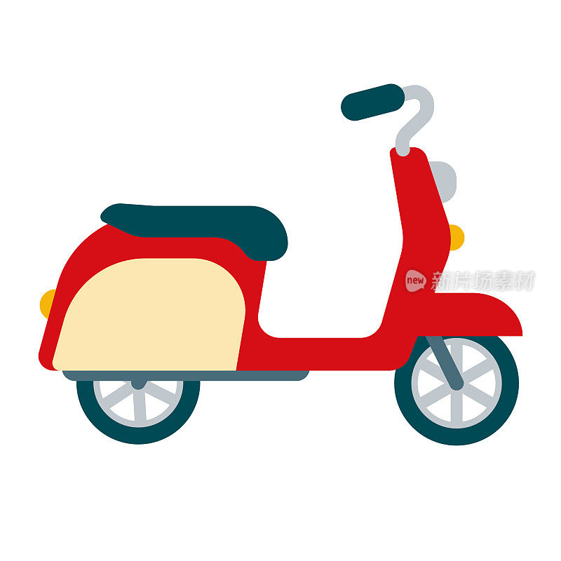 滑板车图标上的透明背景