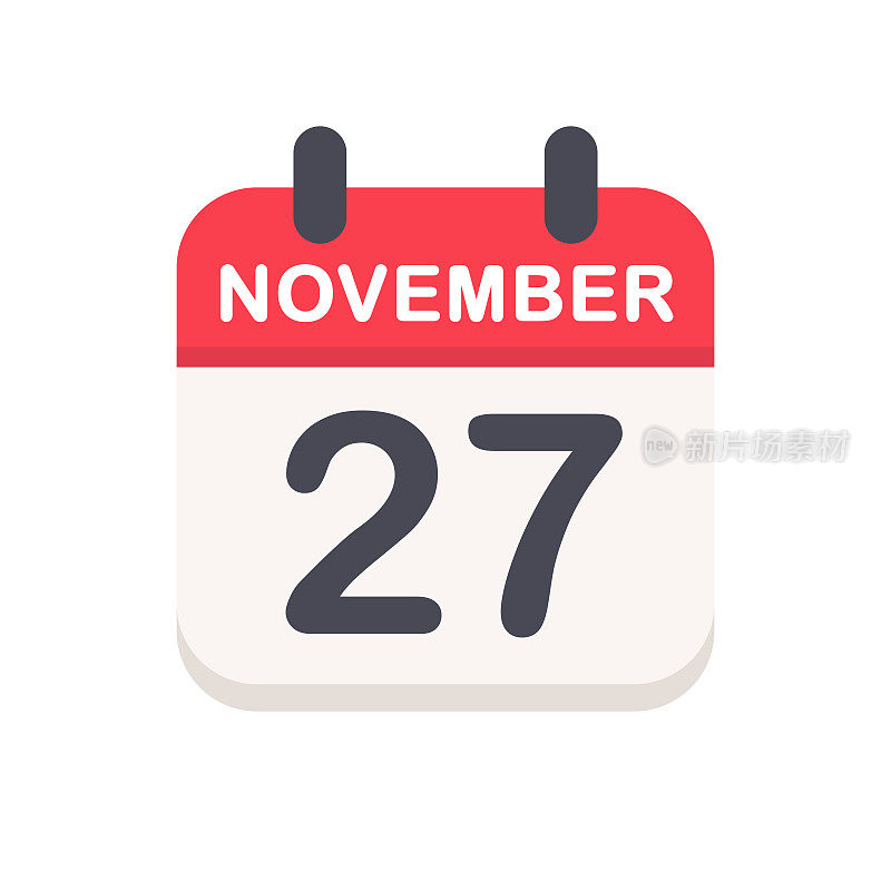 11月27日-日历图标