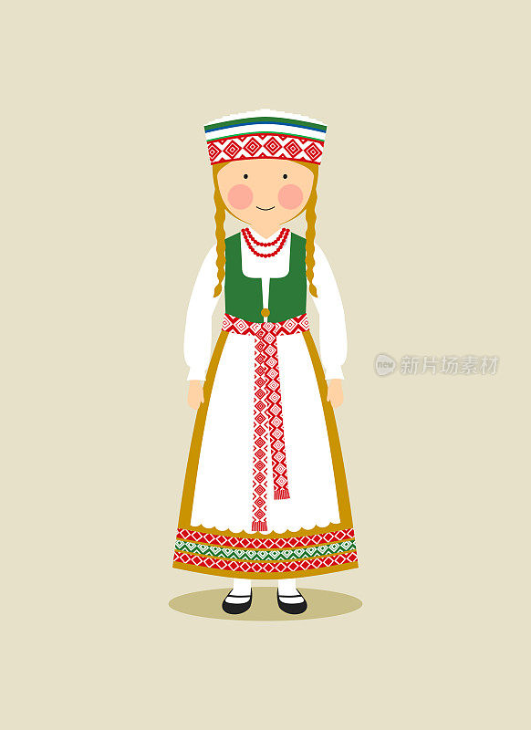 立陶宛妇女的传统服装