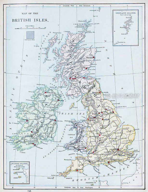 古董地图:英国和爱尔兰