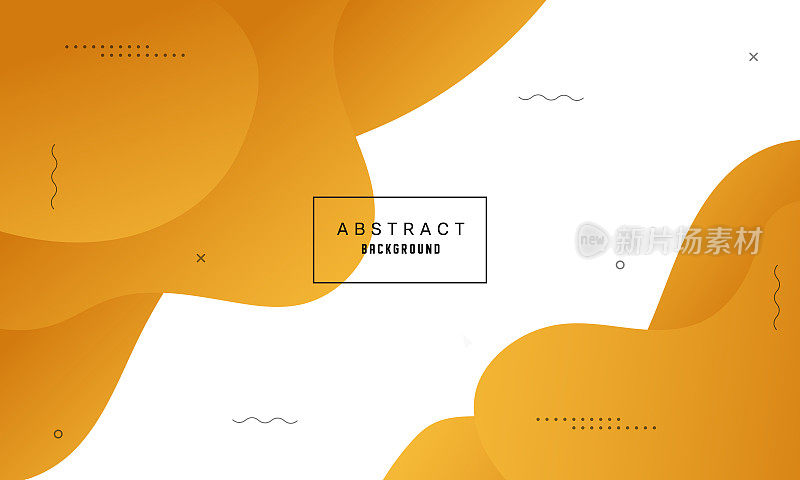 黄色渐变波抽象背景