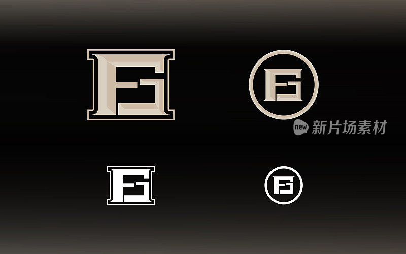 首字母FG标志具有鲜艳的颜色，适用于E类运动队等