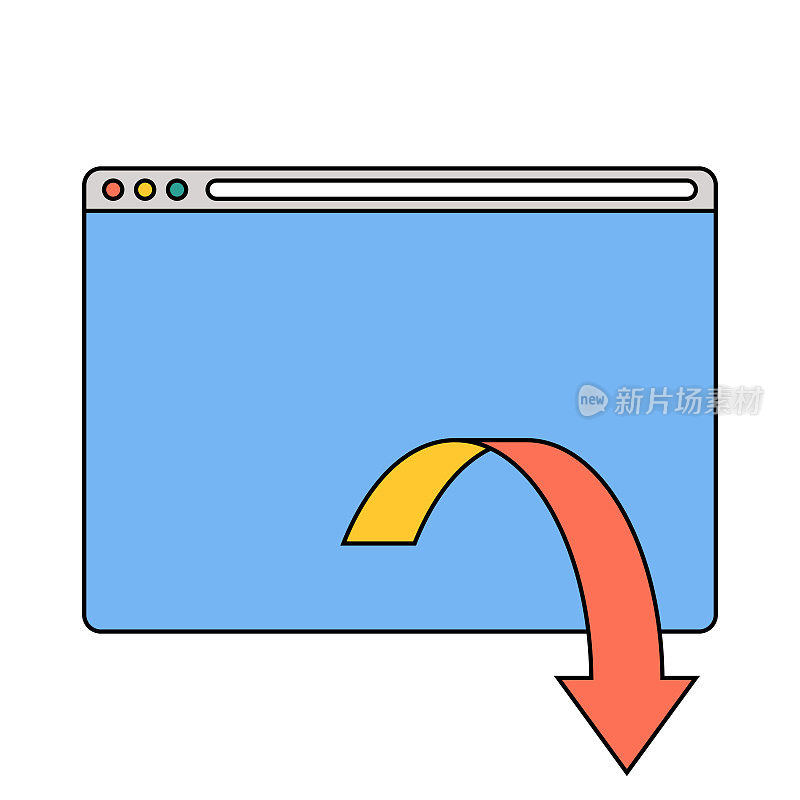 Web浏览器箭头符号