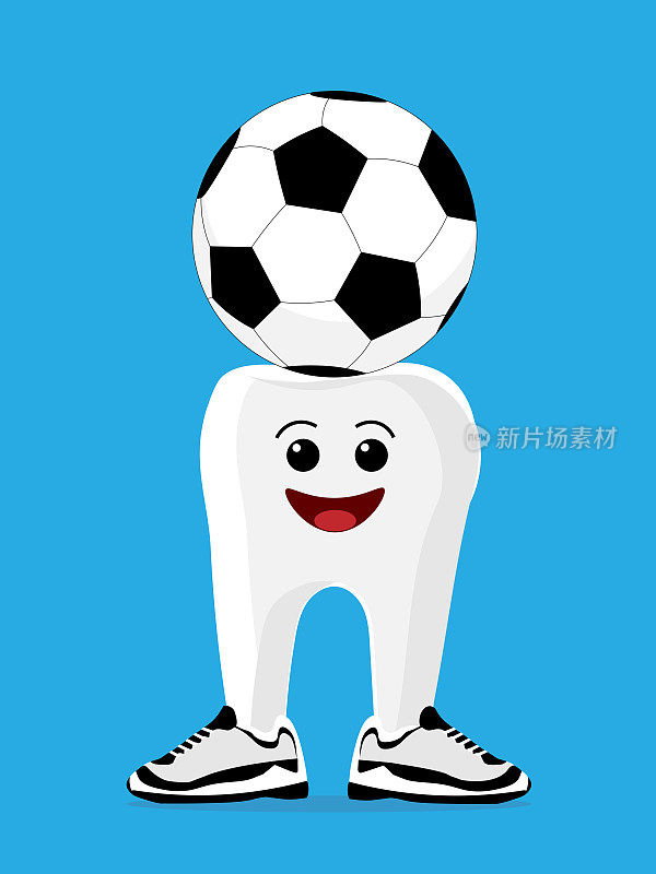 牙齿平衡足球