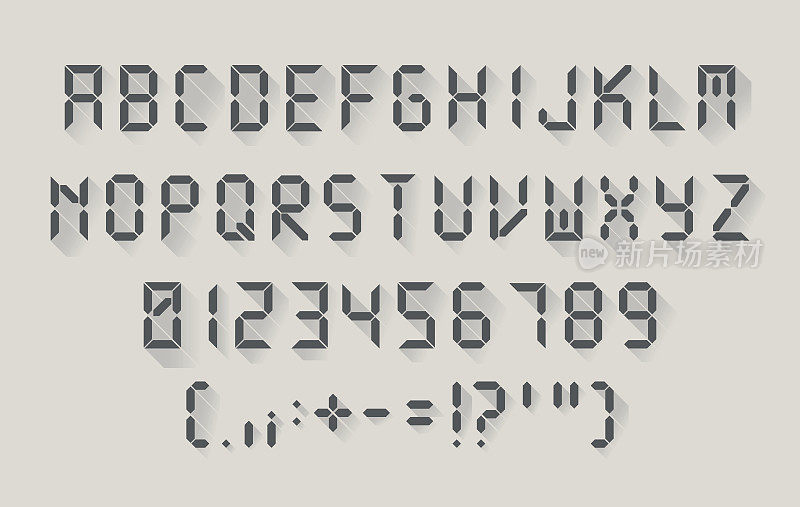 平面设计中的数字字体