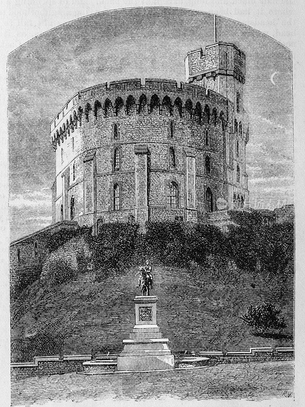 圆塔，温莎城堡-西区