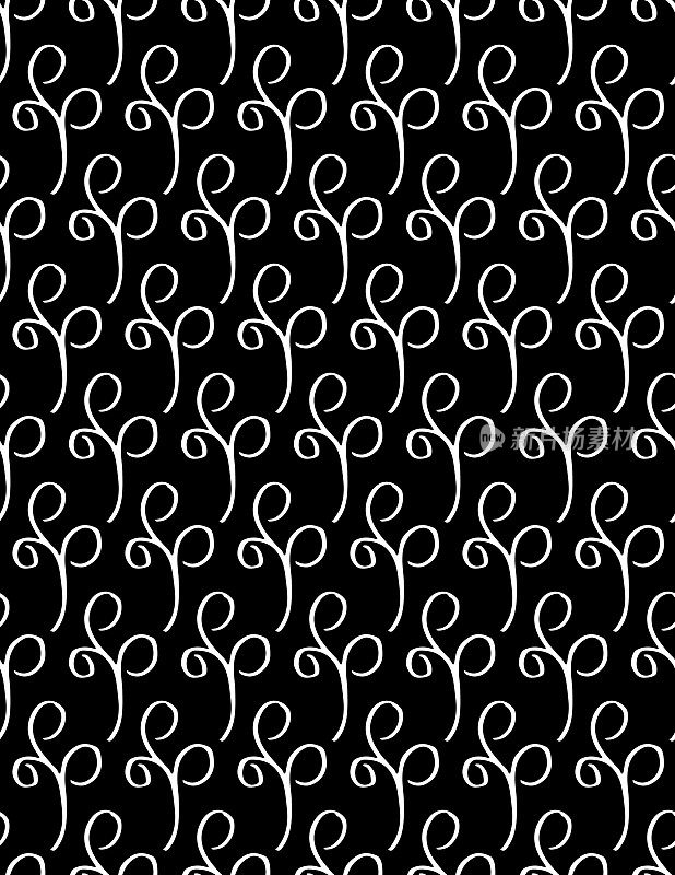 无缝图案的涂鸦装饰