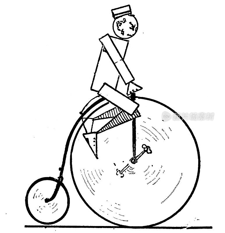 骑自行车的人骑在马鞍上，身材很瘦