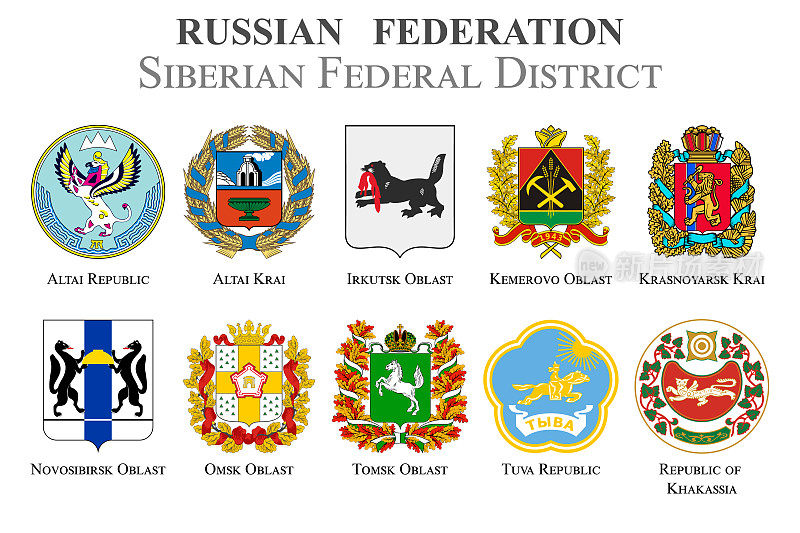 俄罗斯联邦西伯利亚联邦地区的国家盾旗