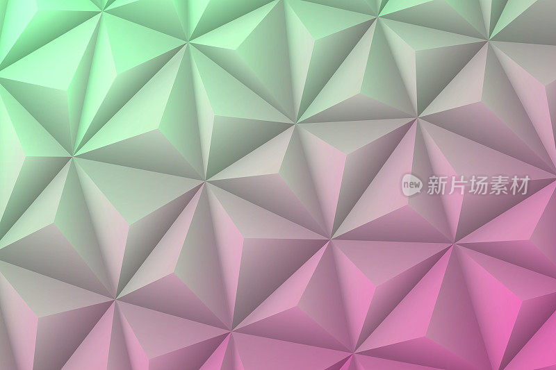 抽象几何纹理-低多边形背景-多边形马赛克-粉色梯度