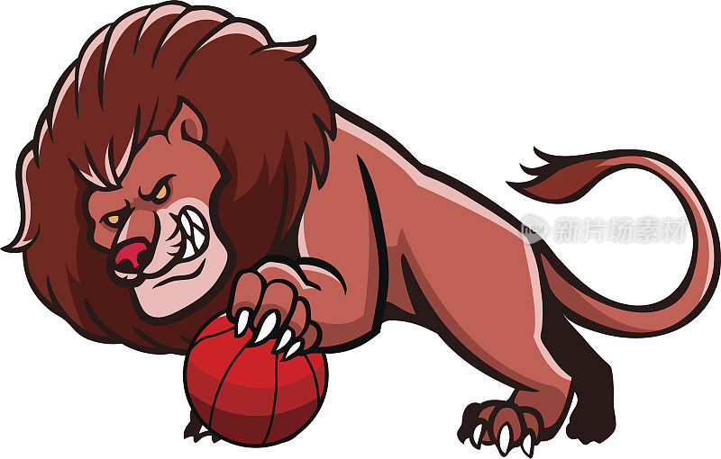 狮子篮球吉祥物