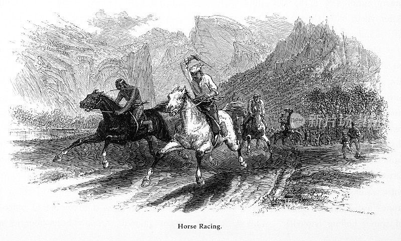 约塞米蒂，约塞米蒂山谷，约塞米蒂国家公园，内华达山脉，加利福尼亚州，美国维多利亚版画，1872年