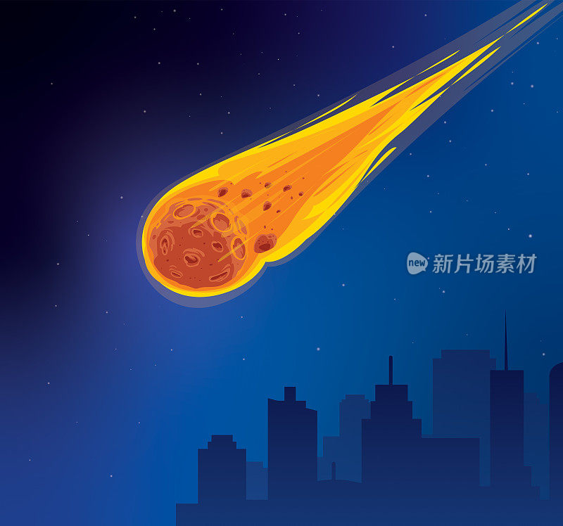 小行星坠落城市