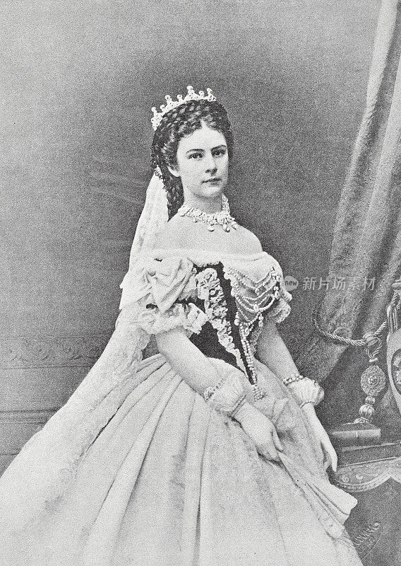 茜茜公主，奥地利伊丽莎白女皇年轻时的样子
