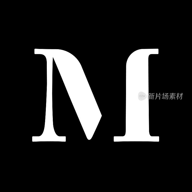 字母M标志