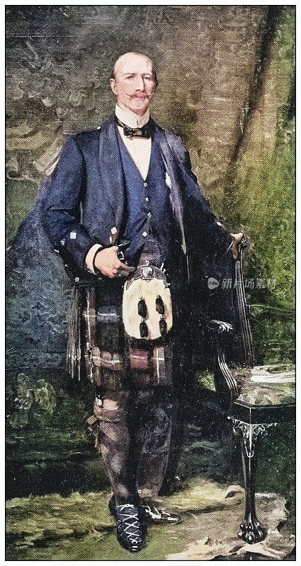 古董画照片:苏格兰人
