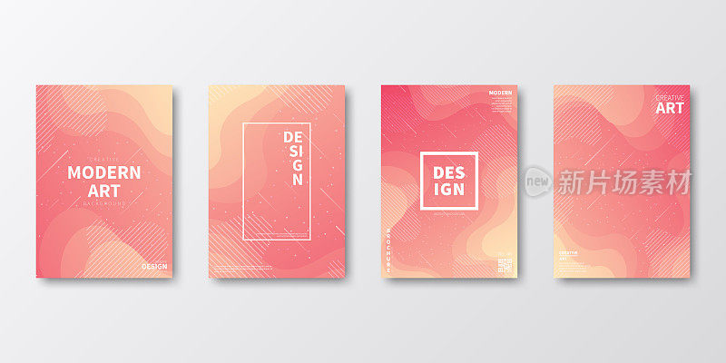 宣传册模板排版，红色封面设计，商业年报，宣传单，杂志