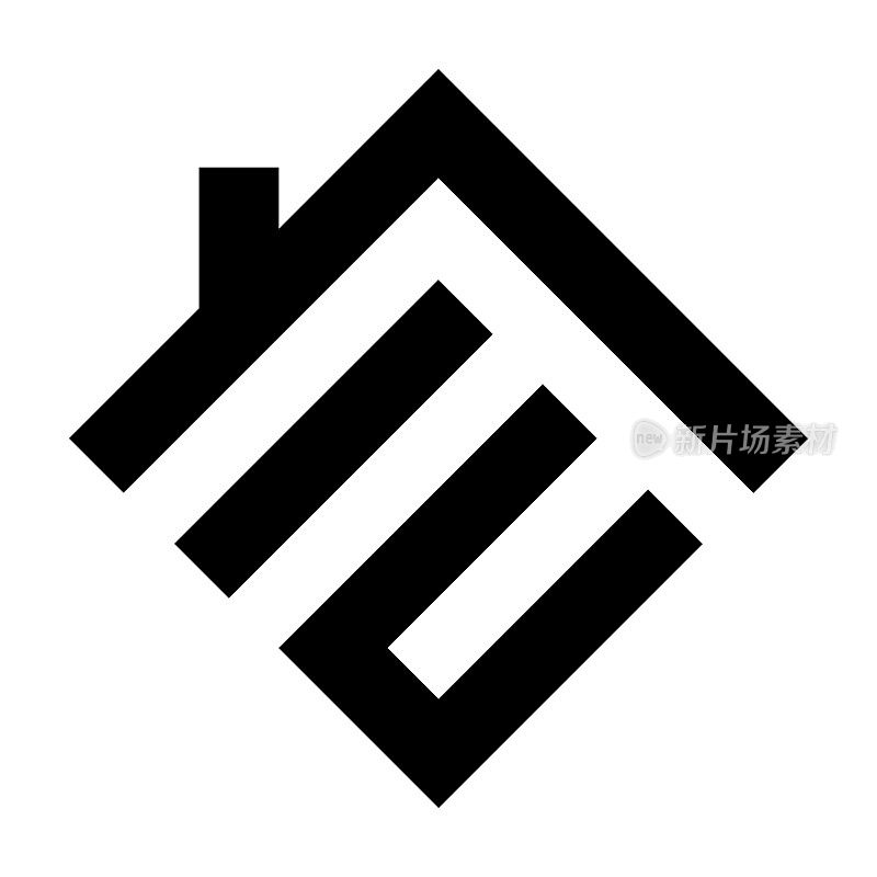E为建筑、家居、房屋、房地产、建筑、物业的标志设计。
