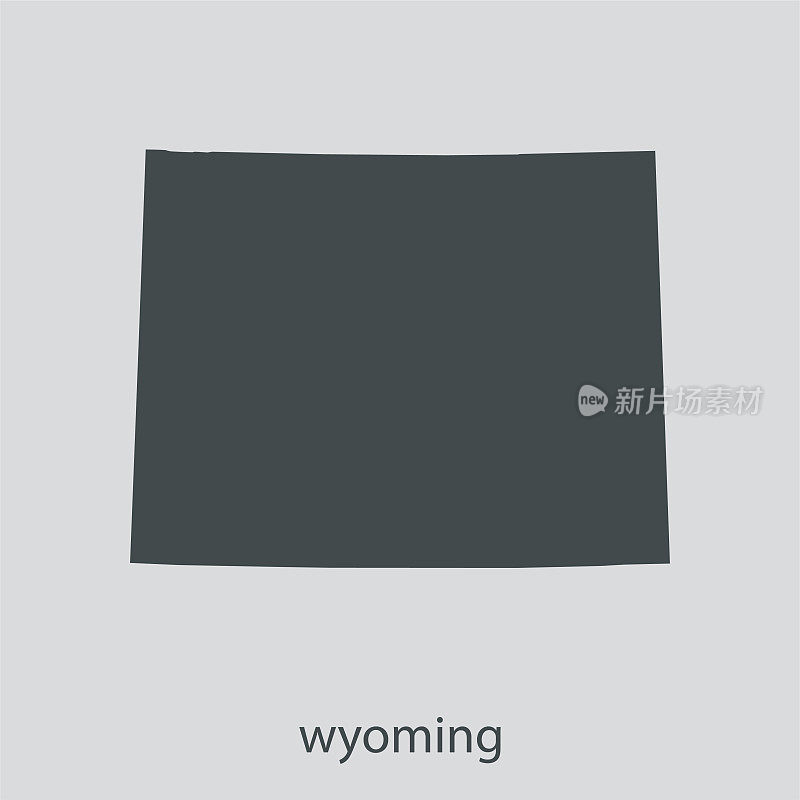 怀俄明州的地图