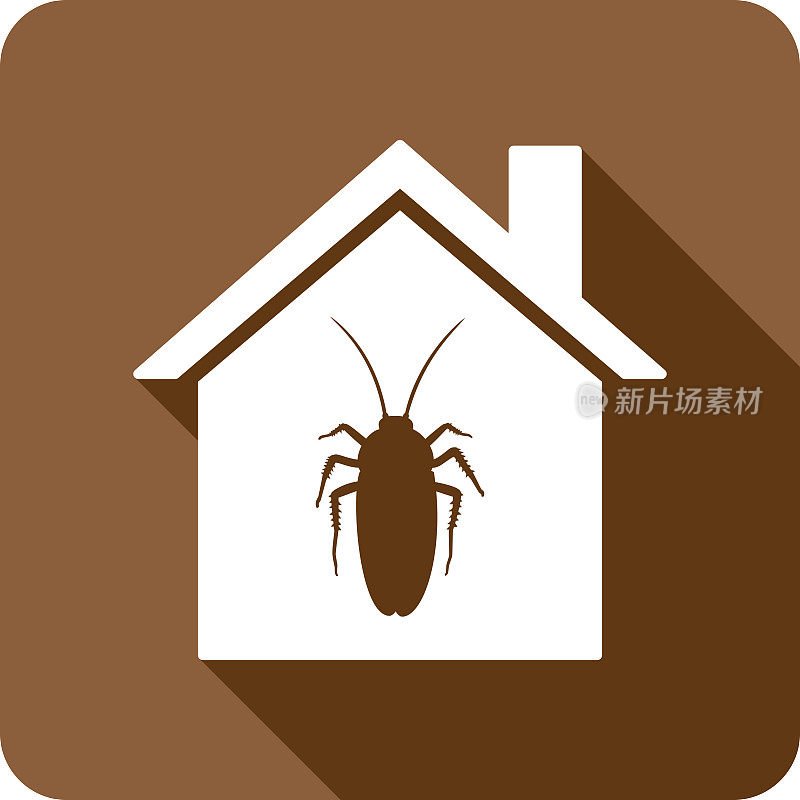 房屋蟑螂图标轮廓2