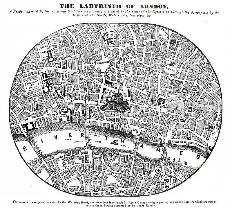 迷宫般的伦敦，1893年