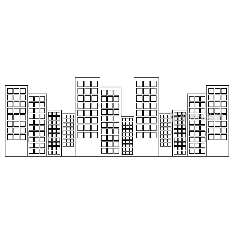 城市建筑建筑城市城镇标志