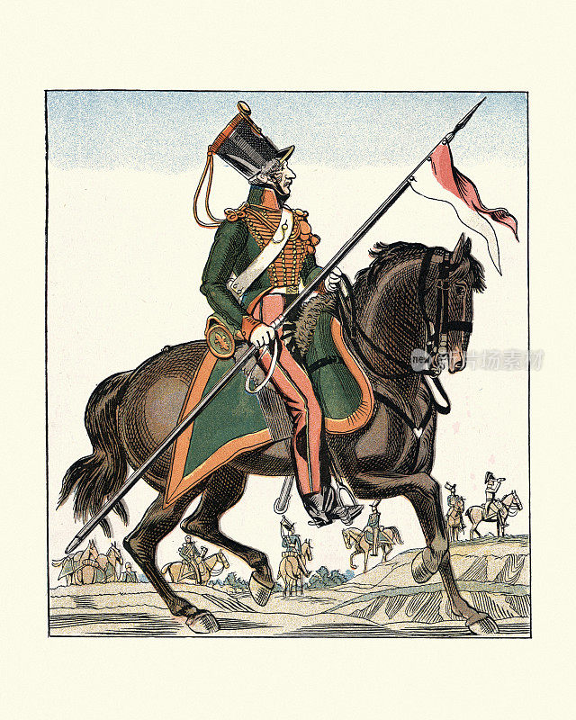 19世纪法国军队，骑兵侦察兵，狩猎者