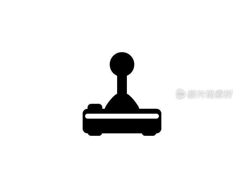 操纵杆图标。孤立的游戏控制器符号-向量