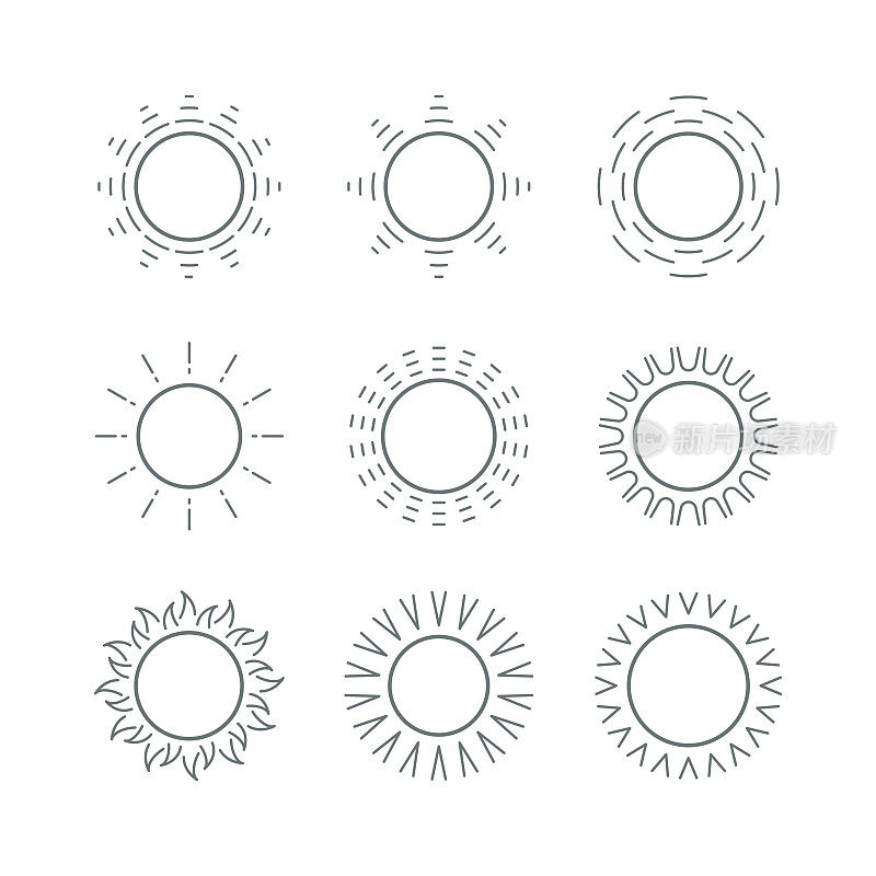 太阳图标