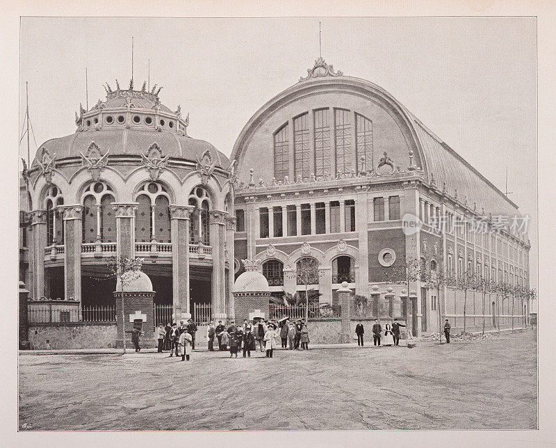 1898年西班牙巴塞罗那的建筑